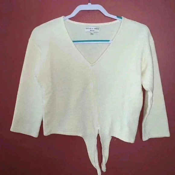 Madewell Texture & Thread White Top - Picture 1 of 5